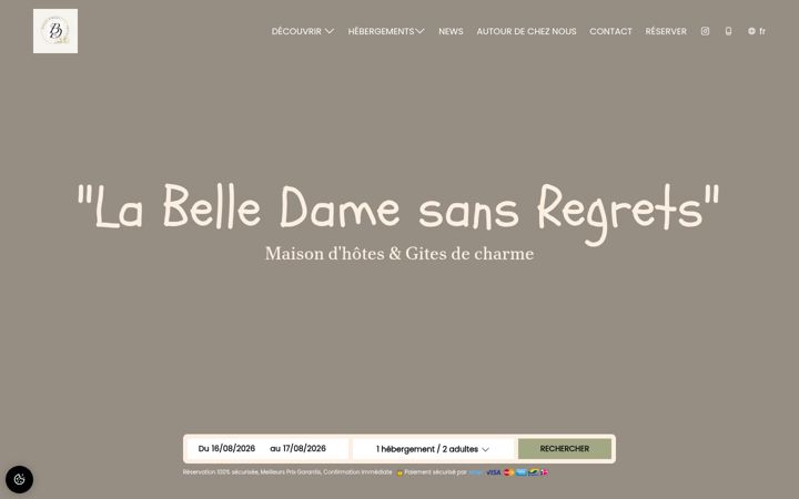 Screenshot of labelledamesansregrets.com