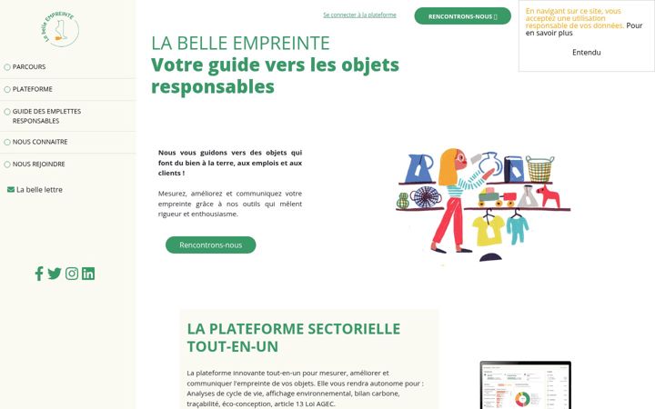 Screenshot of labelleempreinte.fr