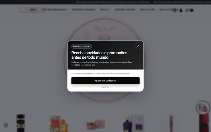 Screenshot of labellefragrancia.com.br