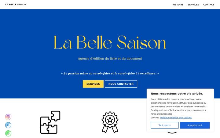 Screenshot of labellesaison.org