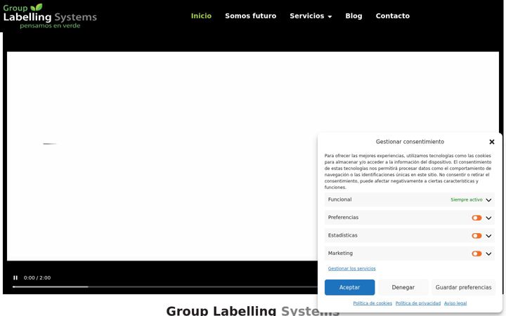 Screenshot of labellingsystems.es