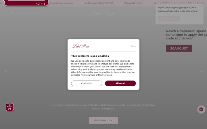 Screenshot of labelrose.it