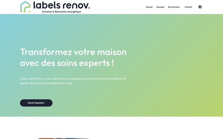 Screenshot of labelsrenov.fr