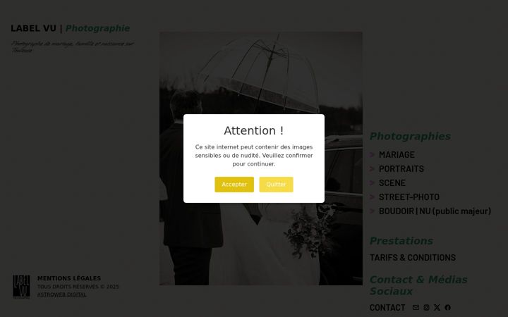 Screenshot of labelvu.fr