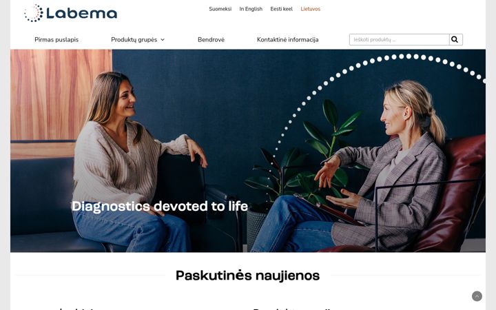 Screenshot of labema.lt