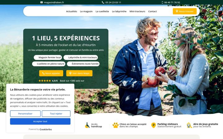 Screenshot of labenarderie.com