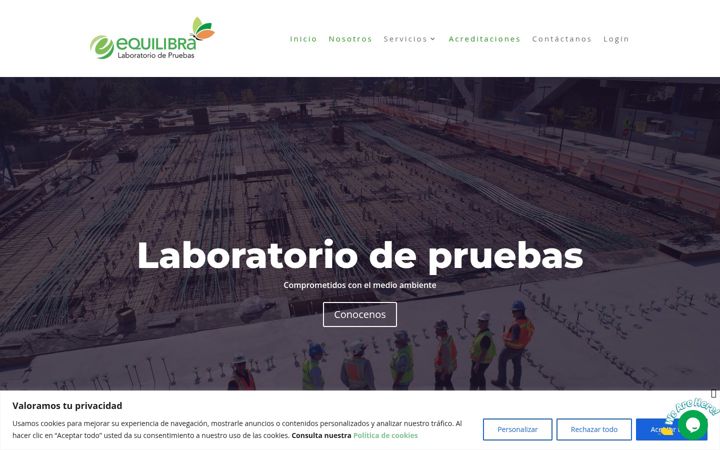Screenshot of labequilibra.com