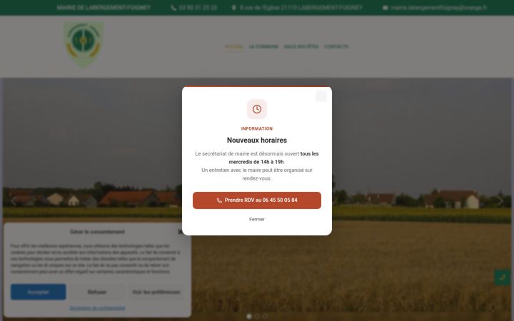 Screenshot of labergement-foigney.fr