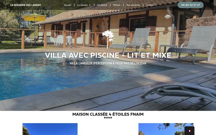 Screenshot of labergeriedeslandes.fr