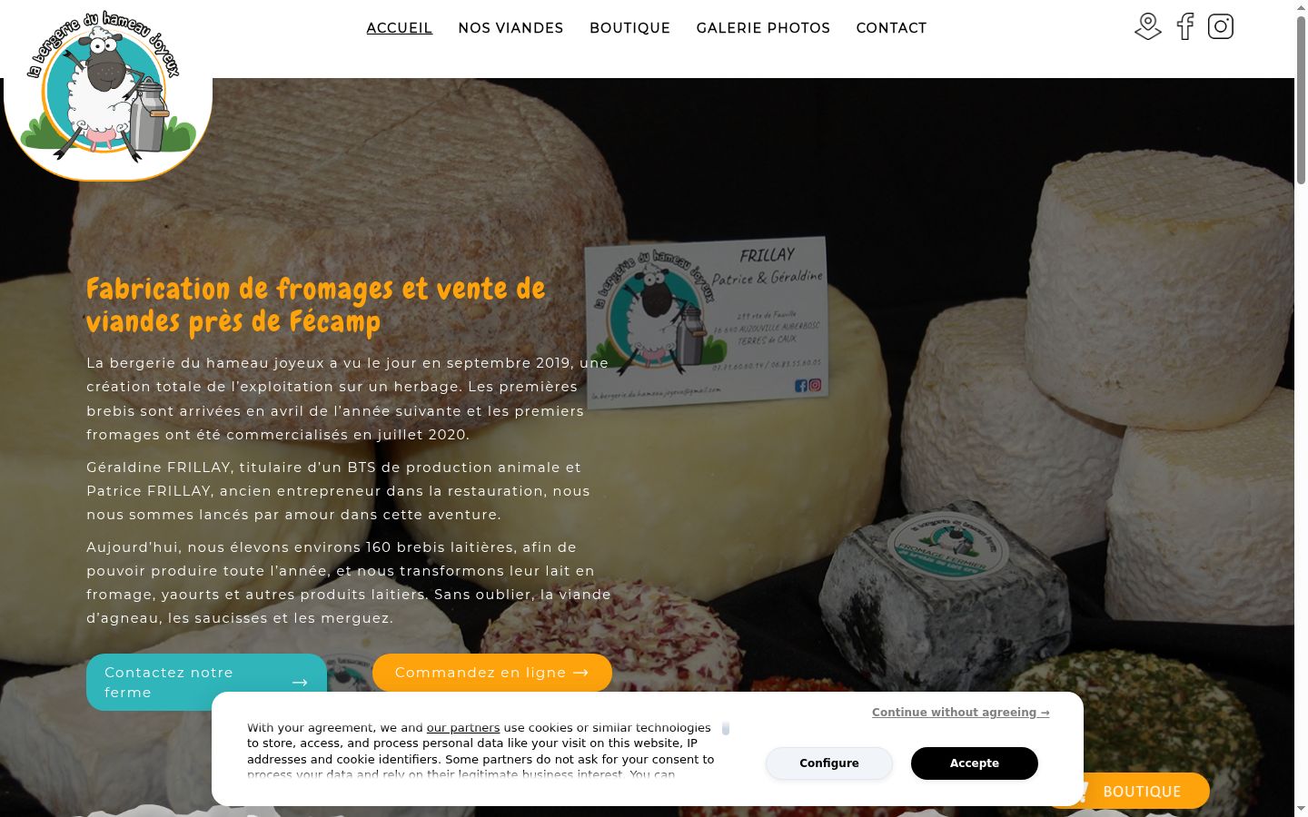 Screenshot van de toestemmingsbanner zoals getoond vóór enige interactie