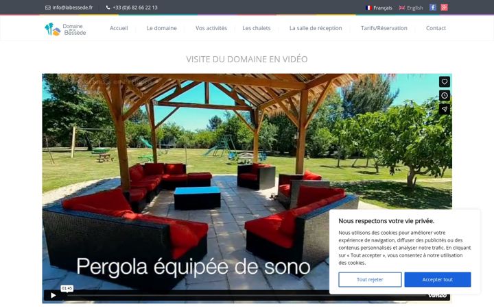 Screenshot of labessede.fr