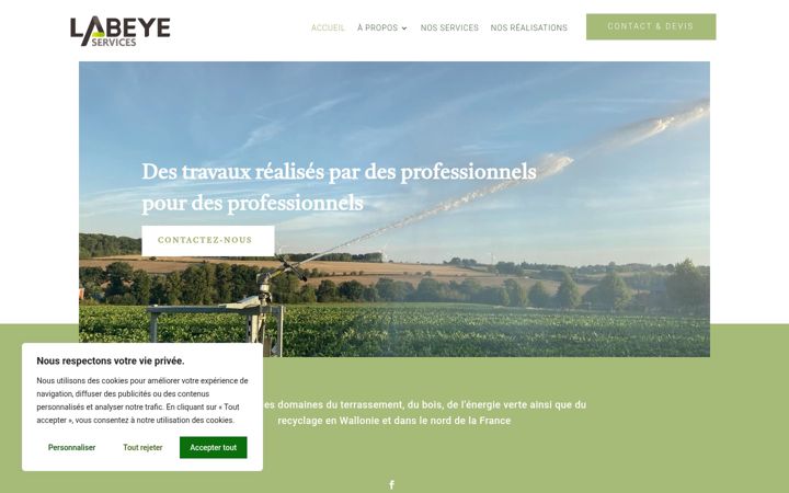 Screenshot of labeyeservices.be