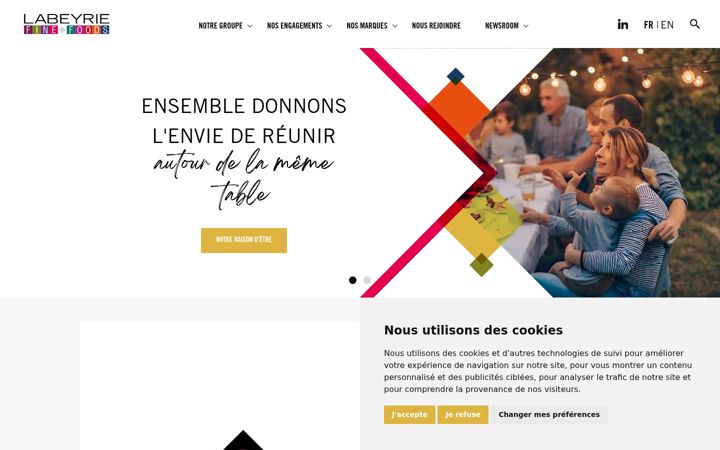 Screenshot of labeyrie-fine-foods.com