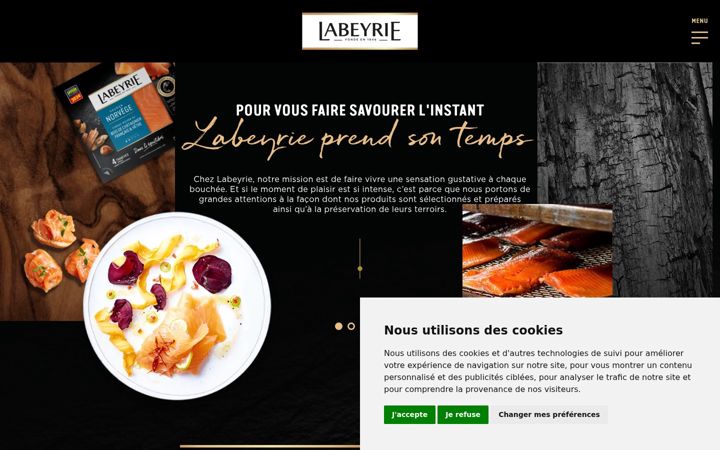 Screenshot of labeyrie.com