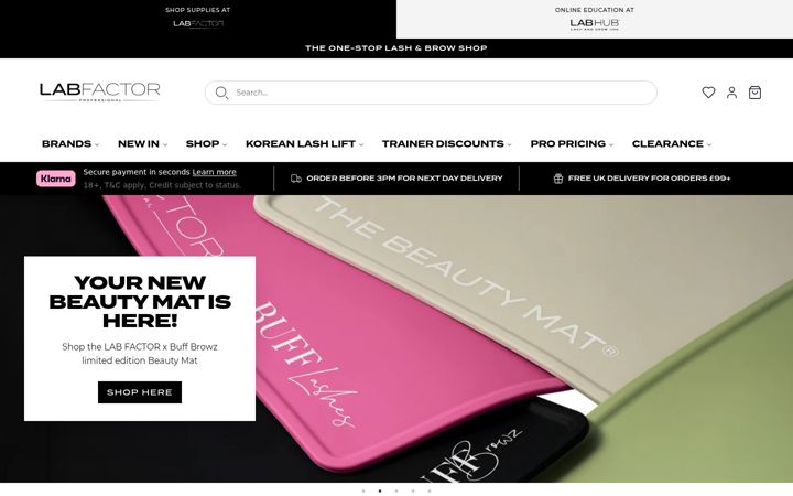 Screenshot of labfactor.co.uk