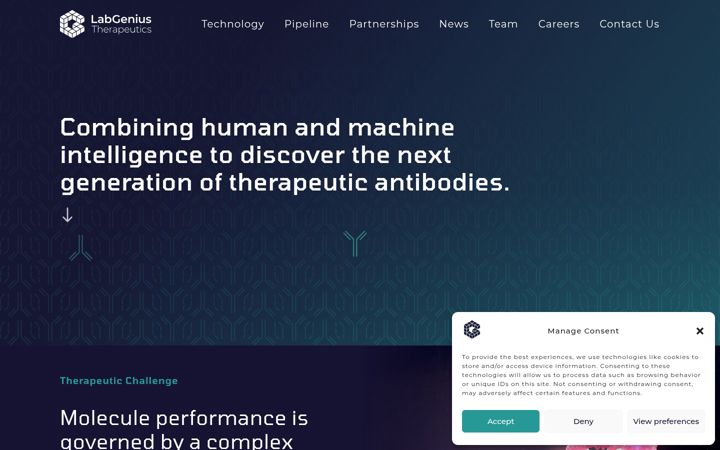 Screenshot of labgeniustx.com