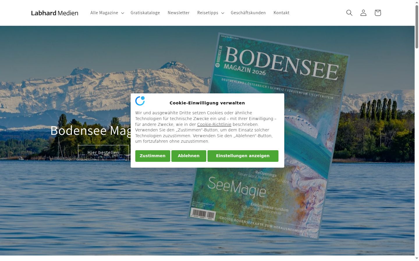 Sutikimo reklamjuostės, rodytos prieš bet kokią sąveiką, ekrano kopija