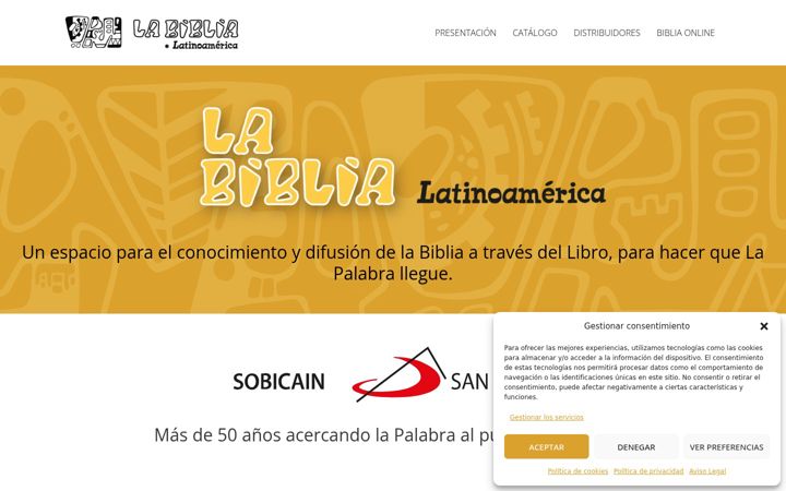 Screenshot of labiblialatinoamerica.com