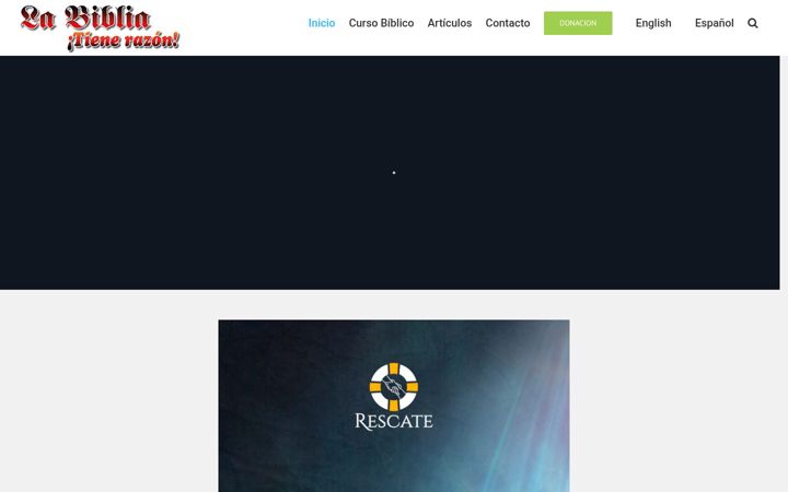 Screenshot of labibliatienerazon.org