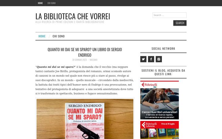 Screenshot of labibliotecachevorrei.it