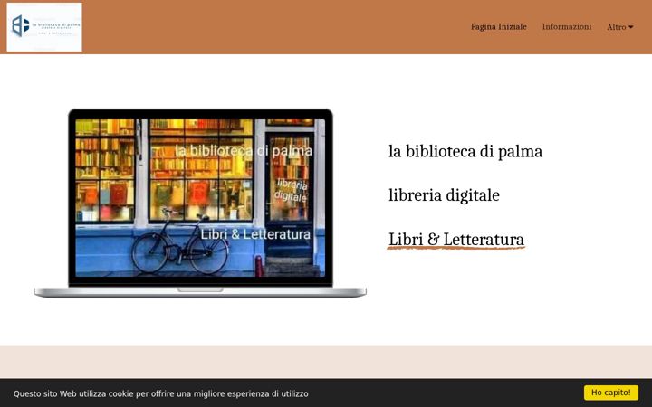 Screenshot of labibliotecadipalma.it