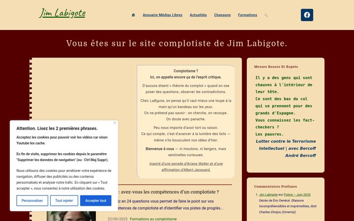 Screenshot of labigote.fr