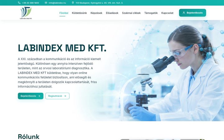 Screenshot of labindex.hu