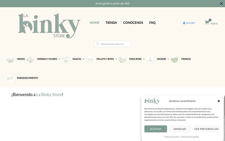 Screenshot of labinkystore.com