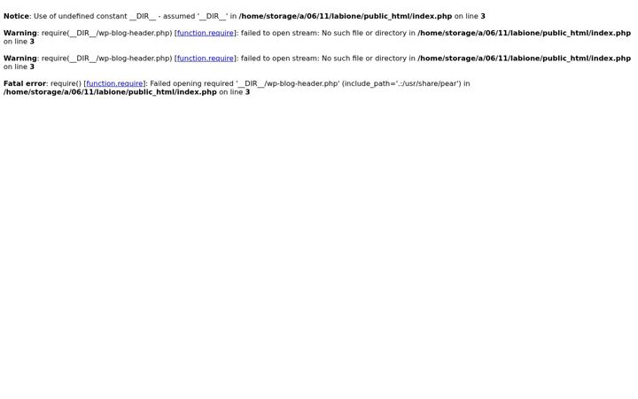 Screenshot of labione.com
