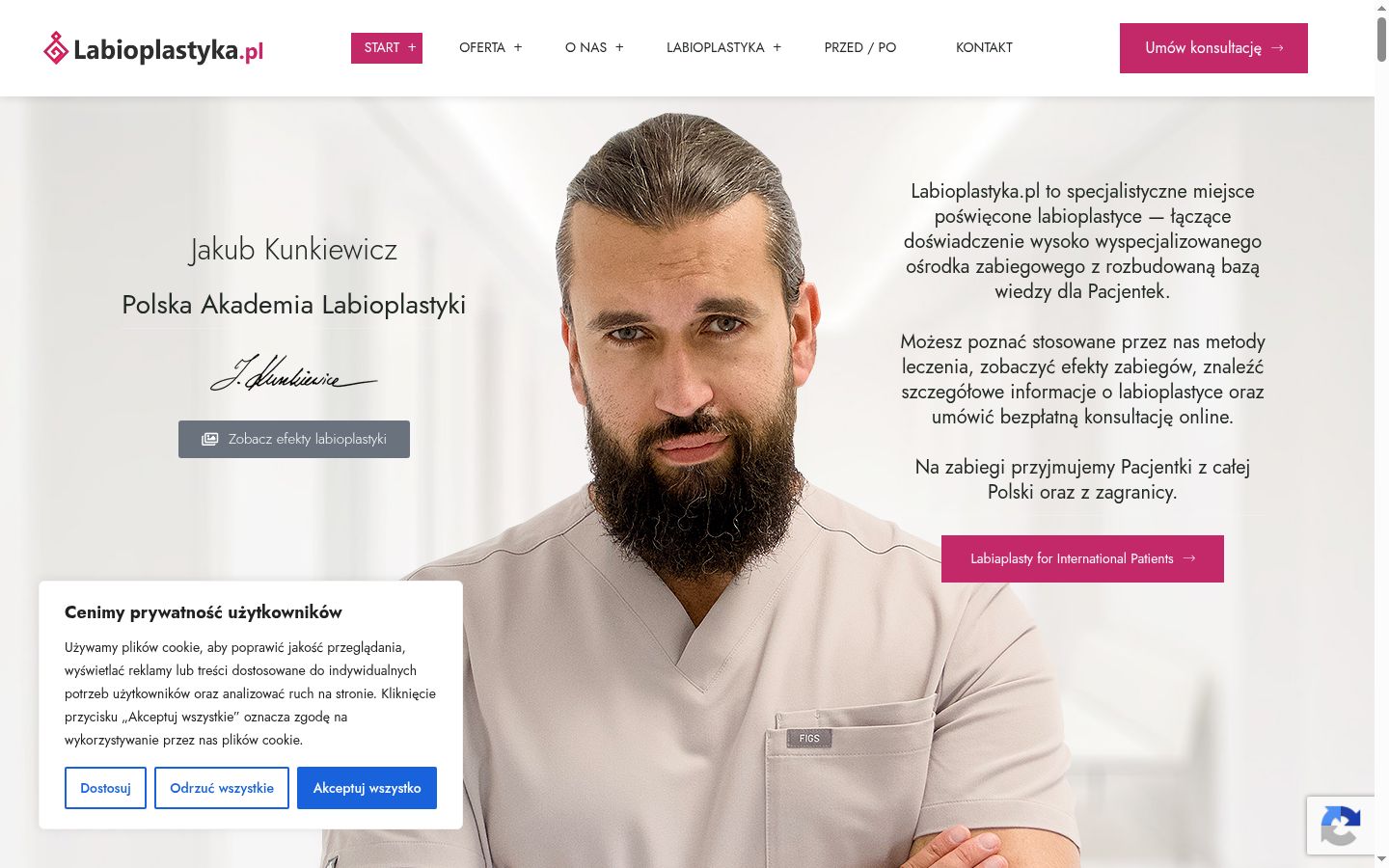 Ekrānuzņēmums ar piekrišanas baneri, kas tika rādīts pirms jebkādas mijiedarbības