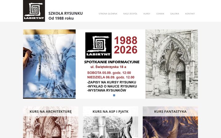 Screenshot of labirynt.pl
