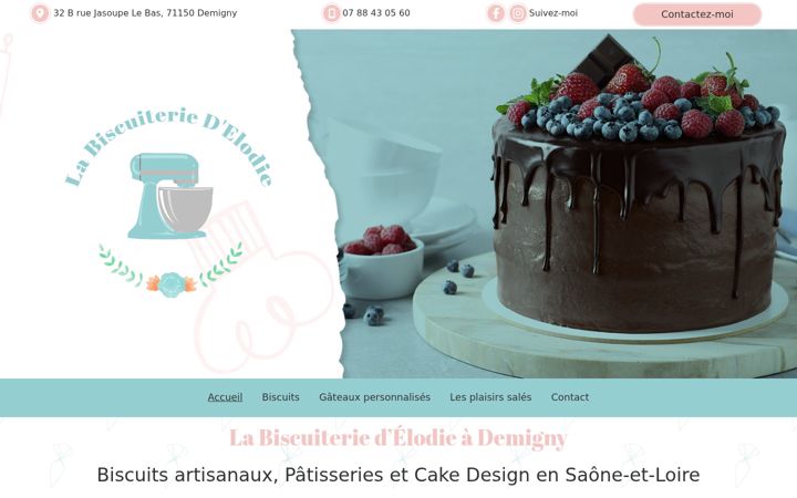 Screenshot of labiscuiteriedelodie.fr