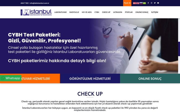 Screenshot of labistanbul.com.tr