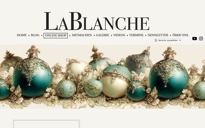 Screenshot of lablanche.eu