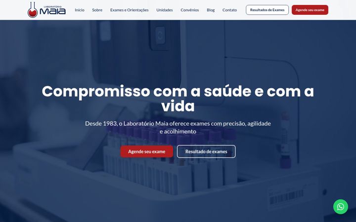 Screenshot of labmaia.com.br