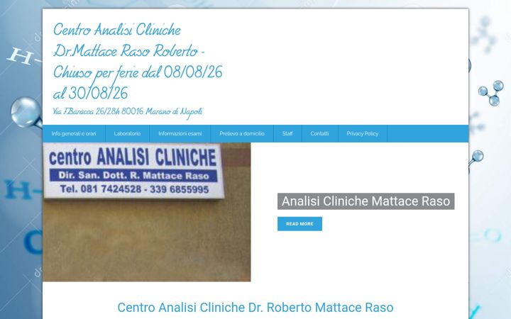 Screenshot of labmattaceraso.it