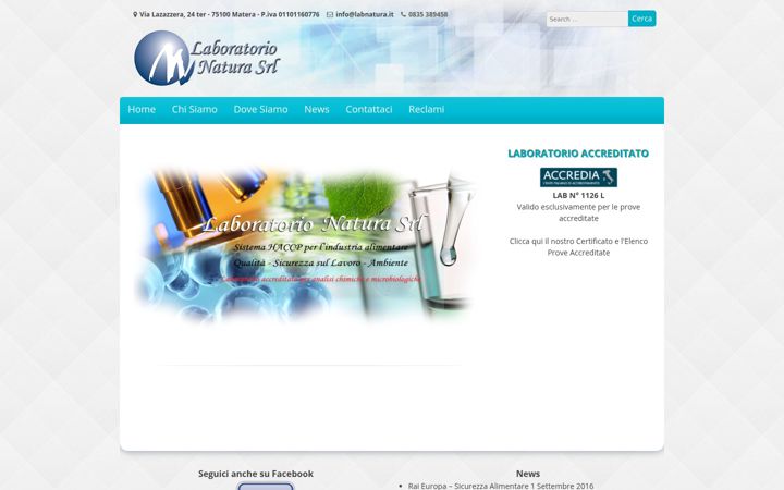 Screenshot of labnatura.it