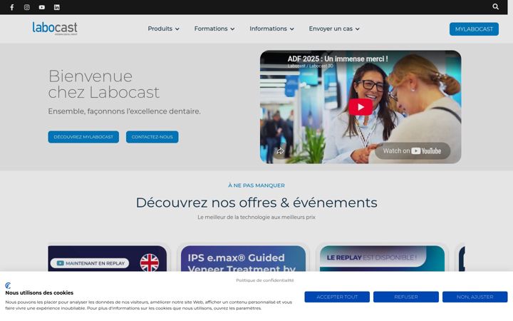 Screenshot of labocast.fr