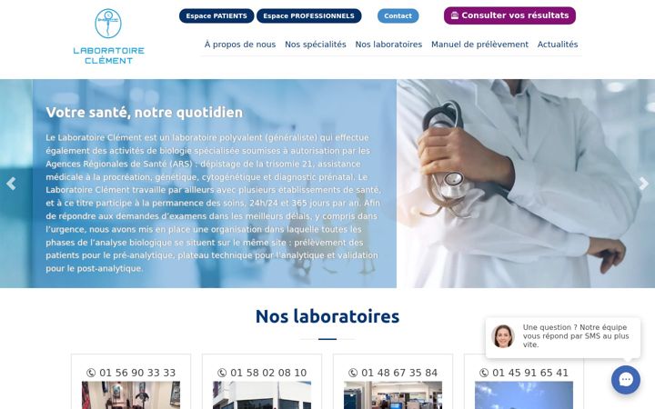 Screenshot of laboclement.com