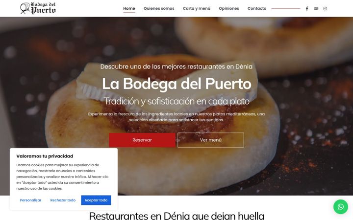 Screenshot of labodegadelpuertodenia.com