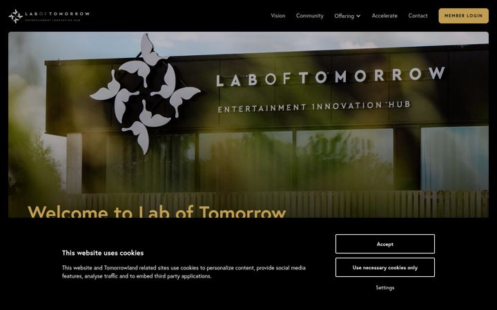 Screenshot of laboftomorrow.com