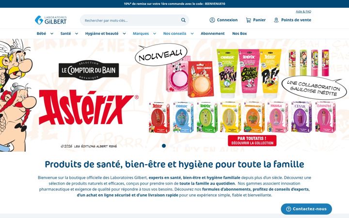 Screenshot of labogilbert.com