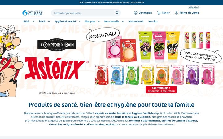Screenshot of labogilbert.fr