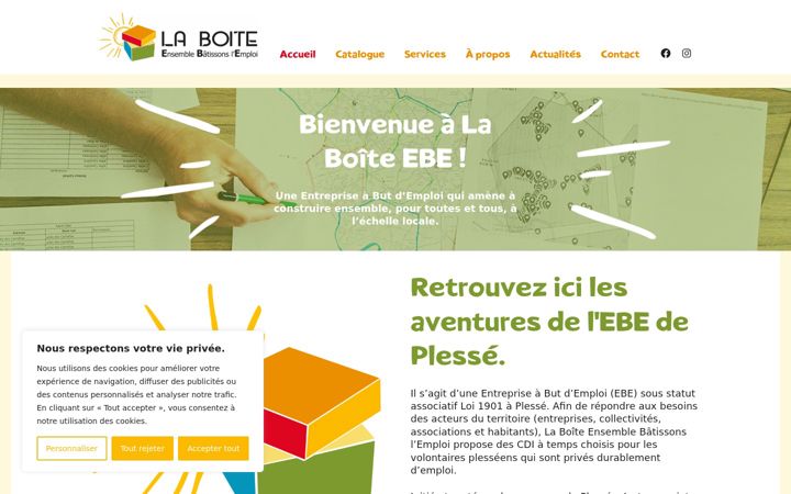 Screenshot of laboite-ebe.fr