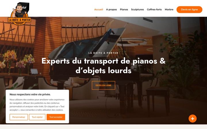 Screenshot of laboiteaporter.fr