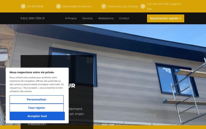 Screenshot of laboiteh.ca