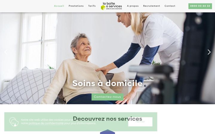 Screenshot of laboiteoservices.ch