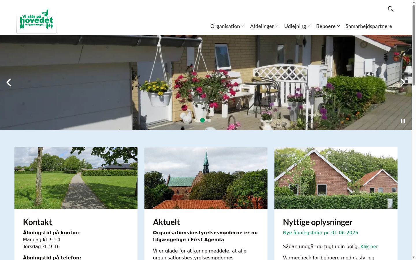 Skærmbillede af samtykkebanneret, som det blev vist før nogen interaktion