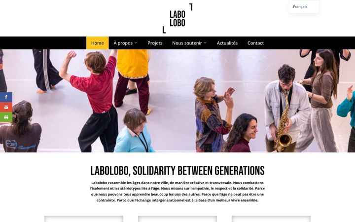 Screenshot of labolobo.eu