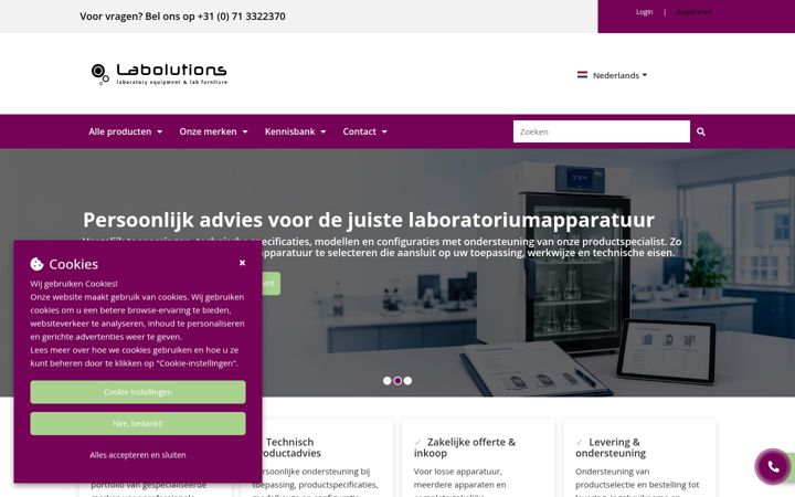 Screenshot of labolutions.com